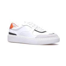 ABINITIO Fashion Comfortable White PU Men Casual Shoes And Sneakers